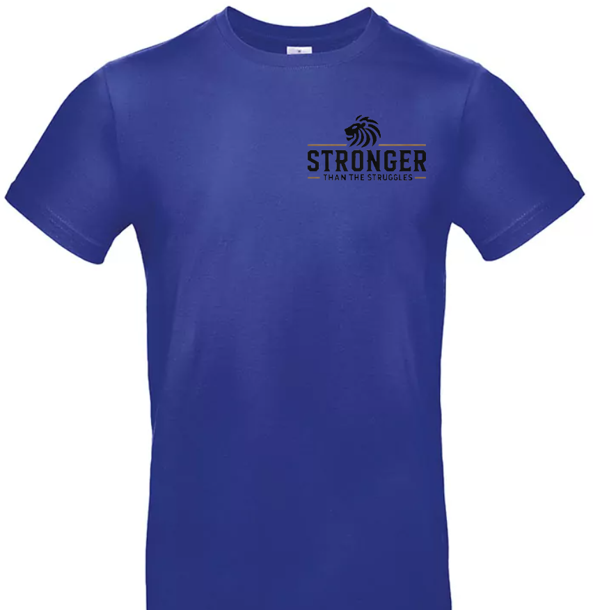 Stronger Than The Struggles Heren T-Shirt - Original Edition (Zwart/Bronze & Wit/Bronze Logo)
