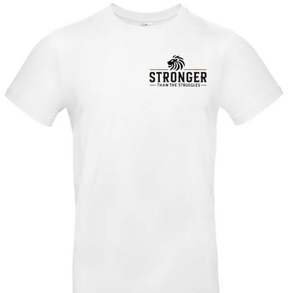 Stronger Than The Struggles Heren T-Shirt - Original Edition (Zwart/Bronze & Wit/Bronze Logo)