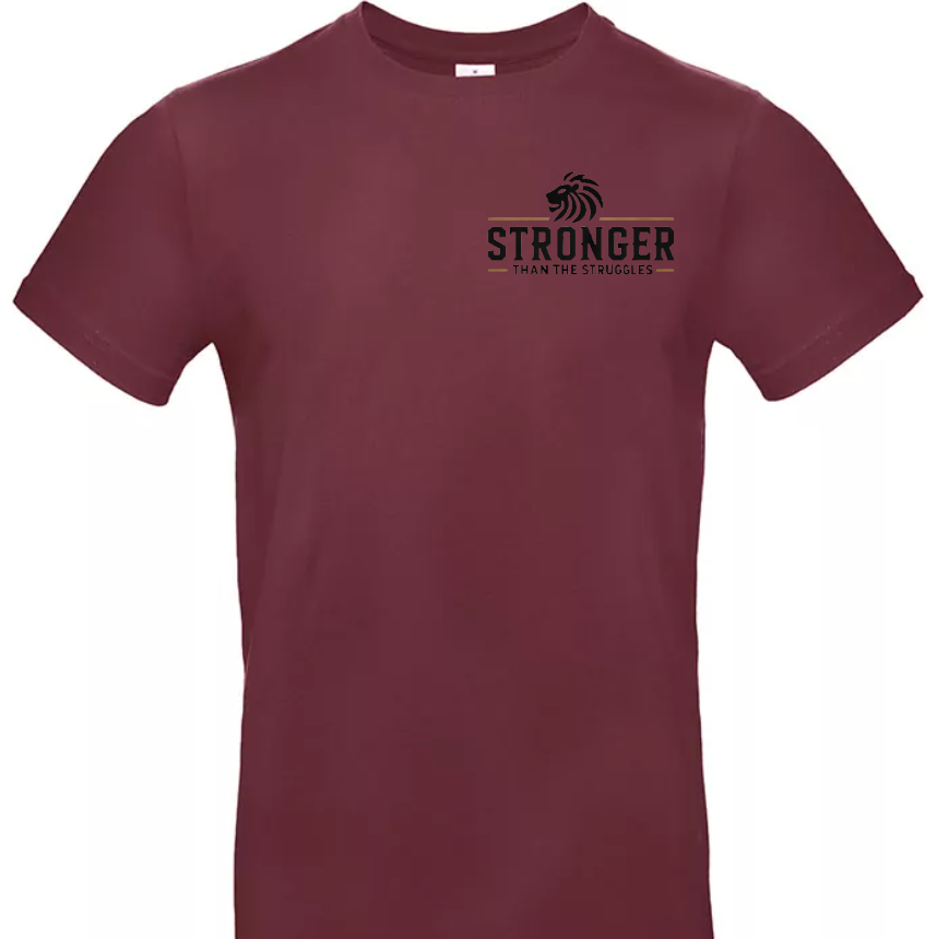 Stronger Than The Struggles Heren T-Shirt - Original Edition (Zwart/Bronze & Wit/Bronze Logo)
