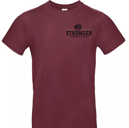 Stronger Than The Struggles Heren T-Shirt - Original Edition (Zwart/Bronze & Wit/Bronze Logo)