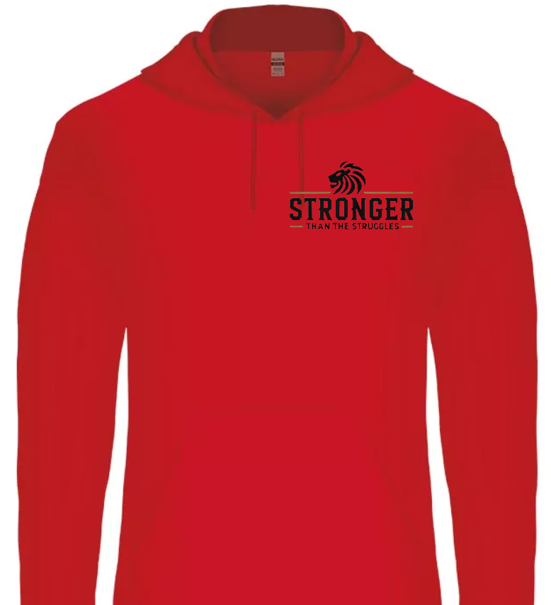 Stronger Than The Struggles Unisex  Hoodie - Original Edition (Wit/Brons & Zwart/Brons Logo)