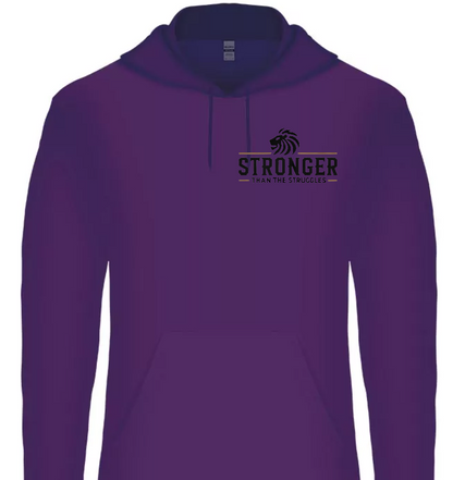 Stronger Than The Struggles Unisex  Hoodie - Original Edition (Wit/Brons & Zwart/Brons Logo)