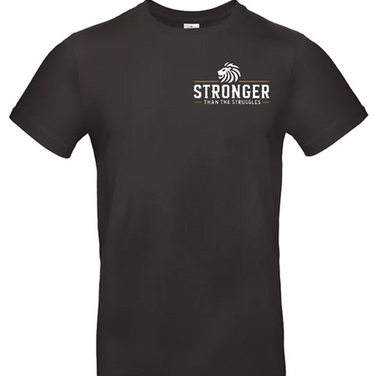 Stronger Than The Struggles Heren T-Shirt - Original Edition (Zwart/Bronze & Wit/Bronze Logo)