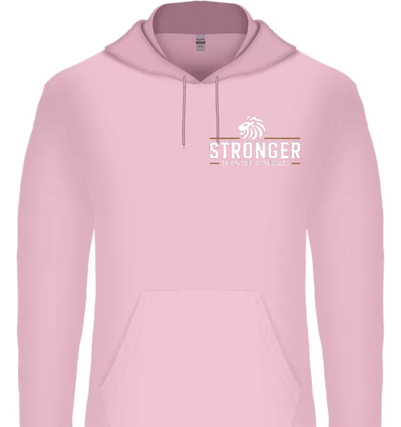 Stronger Than The Struggles Unisex  Hoodie - Original Edition (Wit/Brons & Zwart/Brons Logo)