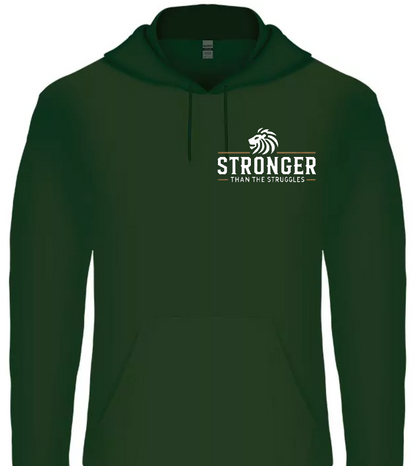 Stronger Than The Struggles Unisex  Hoodie - Original Edition (Wit/Brons & Zwart/Brons Logo)