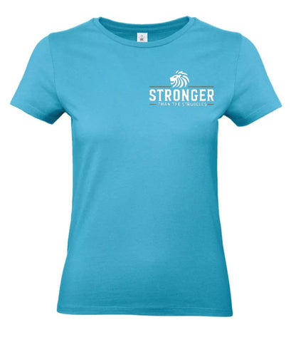 Stronger Than The Struggles Dames T-Shirt - Original Edition (Zwart/Bronze & Wit/Bronze Logo)
