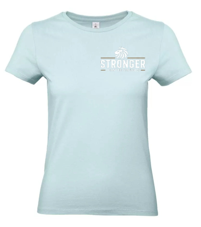 Stronger Than The Struggles Dames T-Shirt - Original Edition (Zwart/Bronze & Wit/Bronze Logo)