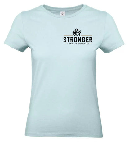 Stronger Than The Struggles Dames T-Shirt - Original Edition (Zwart/Bronze & Wit/Bronze Logo)