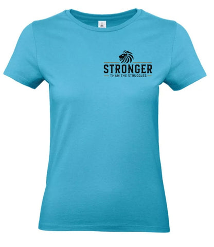 Stronger Than The Struggles Dames T-Shirt - Original Edition (Zwart/Bronze & Wit/Bronze Logo)