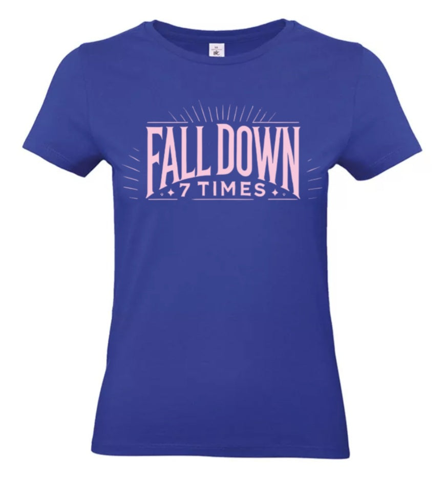 Rise Again Dames T-Shirt – Power Edition (Roségouden & Roze Logo's)