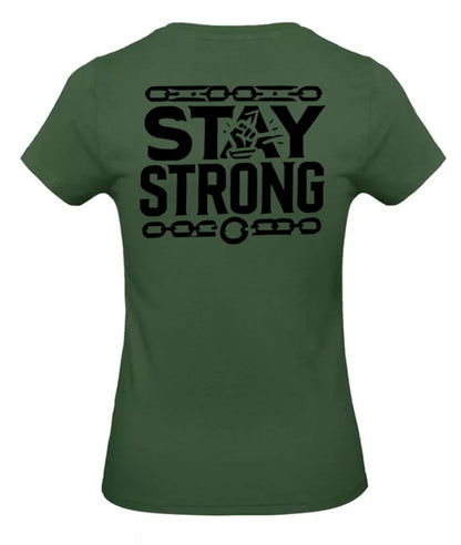 Stay Strong Dames T-Shirt - Classic Edition (Witte & Zwarte logo's)
