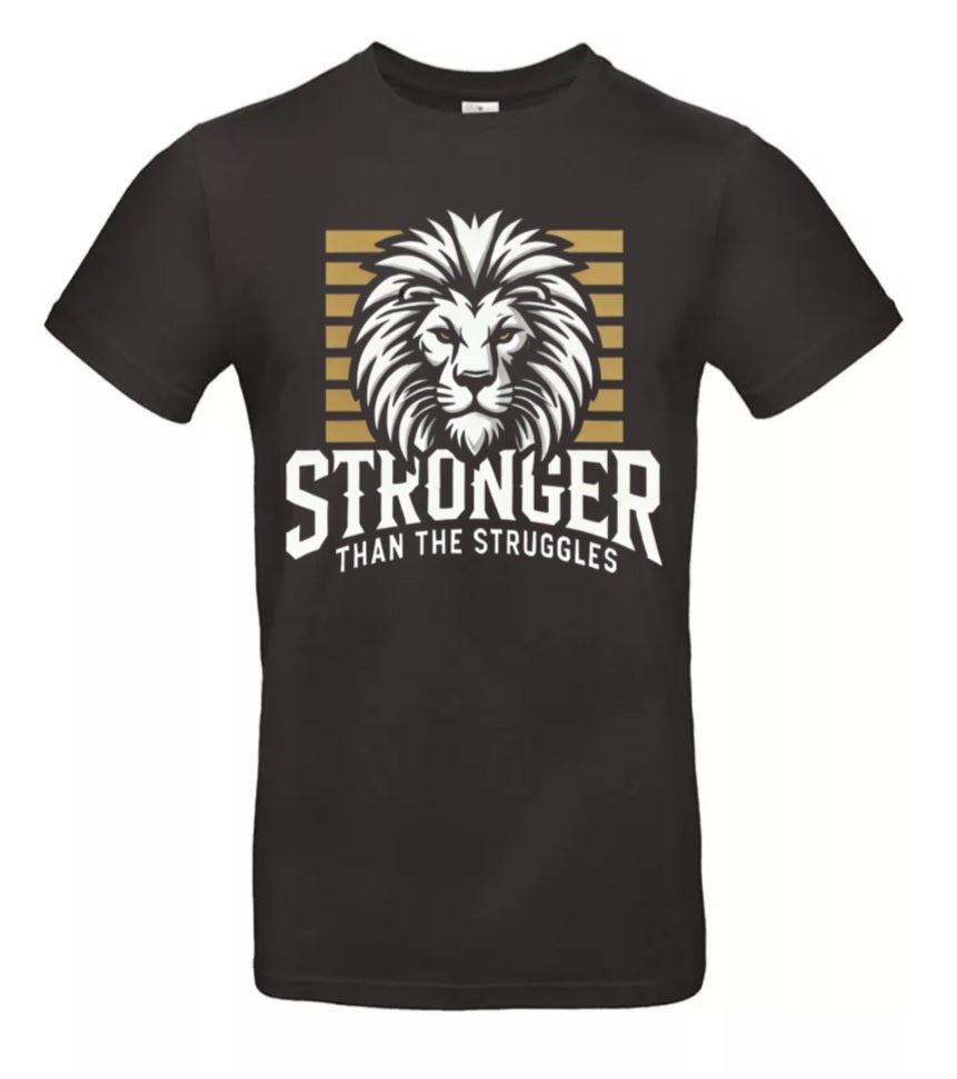 Stronger Heren T-Shirt - Lionheart Strength