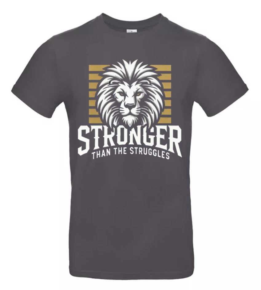 Stronger Heren T-Shirt - Lionheart Strength