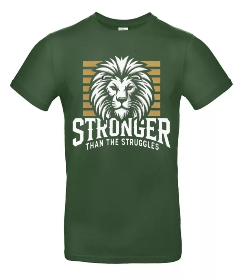 Stronger Heren T-Shirt - Lionheart Strength