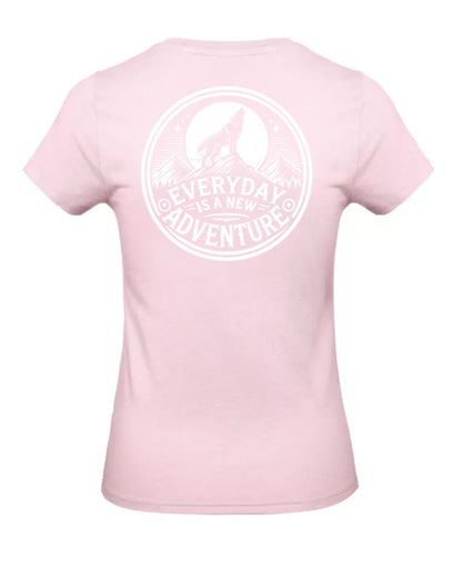 Everyday Is A New Adventure Dames T-Shirt - Classic Edition (Witte & Zwarte Logo's)