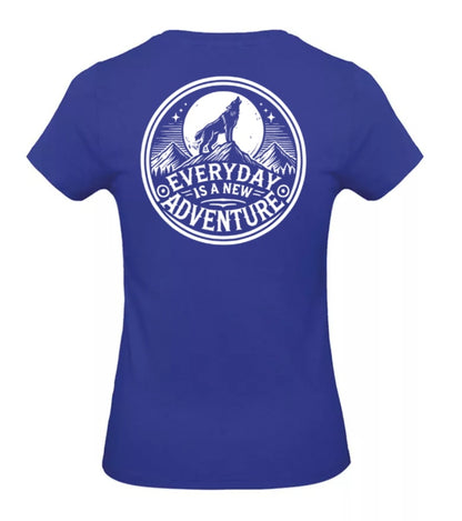 Everyday Is A New Adventure Dames T-Shirt - Classic Edition (Witte & Zwarte Logo's)