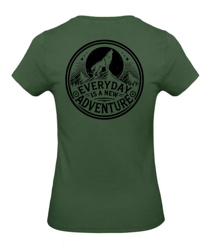 Everyday Is A New Adventure Dames T-Shirt - Classic Edition (Witte & Zwarte Logo's)
