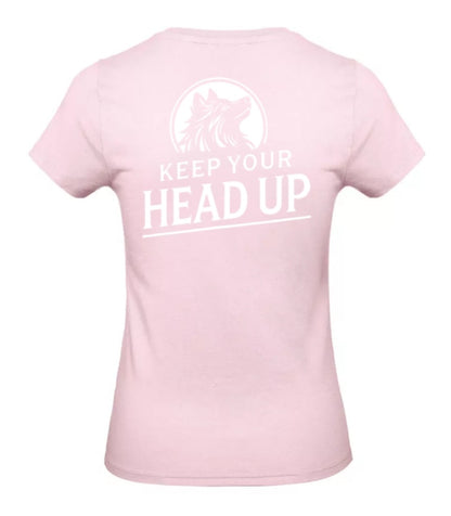 Keep Your Head Up Dames T-Shirt - Classic Edition (Witte & Zwarte Logo's)