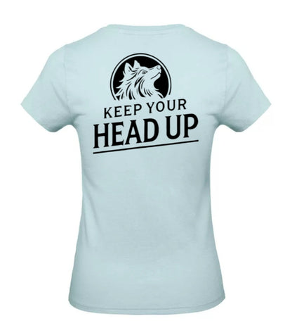 Keep Your Head Up Dames T-Shirt - Classic Edition (Witte & Zwarte Logo's)