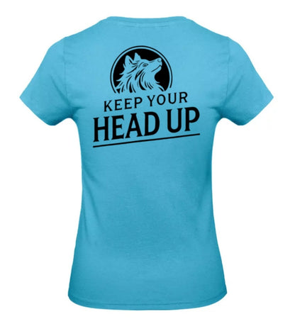 Keep Your Head Up Dames T-Shirt - Classic Edition (Witte & Zwarte Logo's)