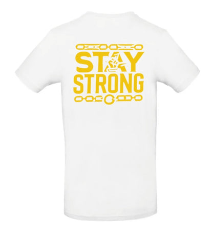 Stay Strong Heren T-Shirt - Power Edition (Gouden Logo's)