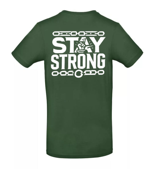 Stay Strong Heren T-Shirt - Classic Edition( Witte & Zwarte Logo's)
