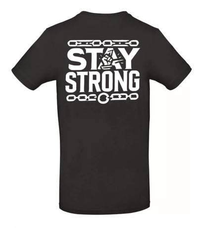 Stay Strong Heren T-Shirt - Classic Edition( Witte & Zwarte Logo's)