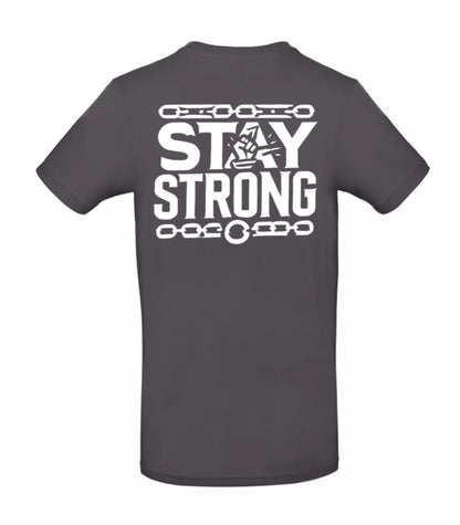 Stay Strong Heren T-Shirt - Classic Edition( Witte & Zwarte Logo's)