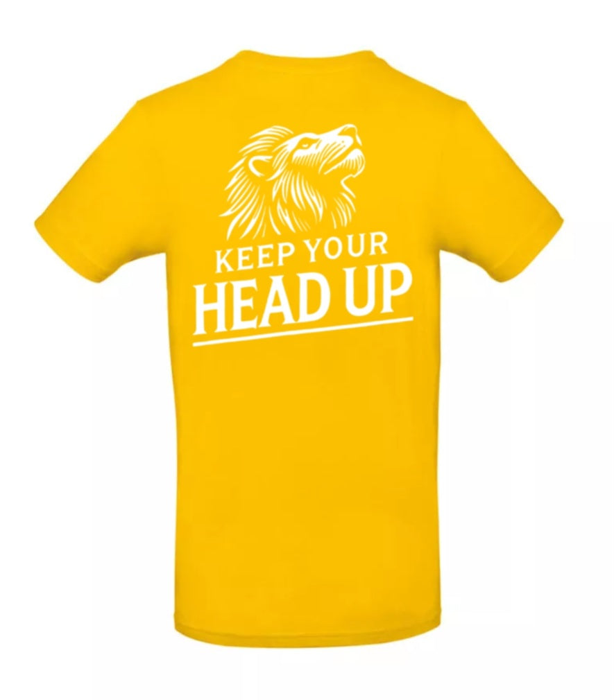 Keep Your Head Up Heren T-Shirt - Classic Edition (Witte & Zwarte logo)
