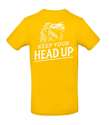 Keep Your Head Up Heren T-Shirt - Classic Edition (Witte & Zwarte logo)