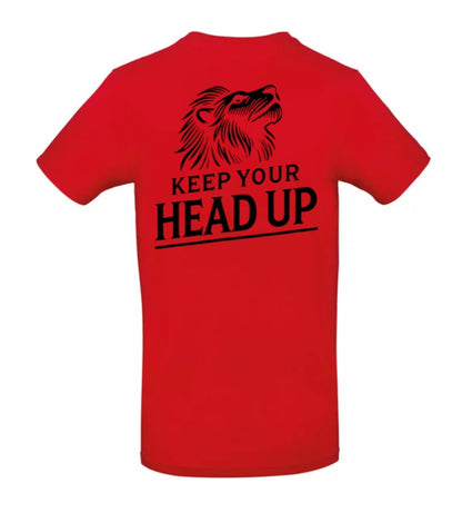 Keep Your Head Up Heren T-Shirt - Classic Edition (Witte & Zwarte logo)