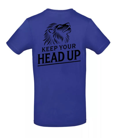 Keep Your Head Up Heren T-Shirt - Classic Edition (Witte & Zwarte logo)