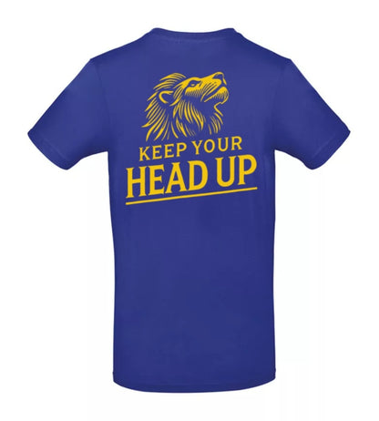 Keep Your Head Up Heren T-Shirt - Power Edition  (Gouden logo's)