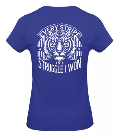 Earned Stripes Dames T-Shirt - Classic Edition (Witte Logo's)