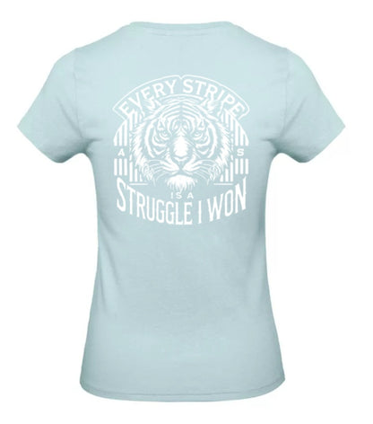 Earned Stripes Dames T-Shirt - Classic Edition (Witte Logo's)