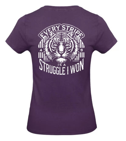 Earned Stripes Dames T-Shirt - Classic Edition (Witte Logo's)