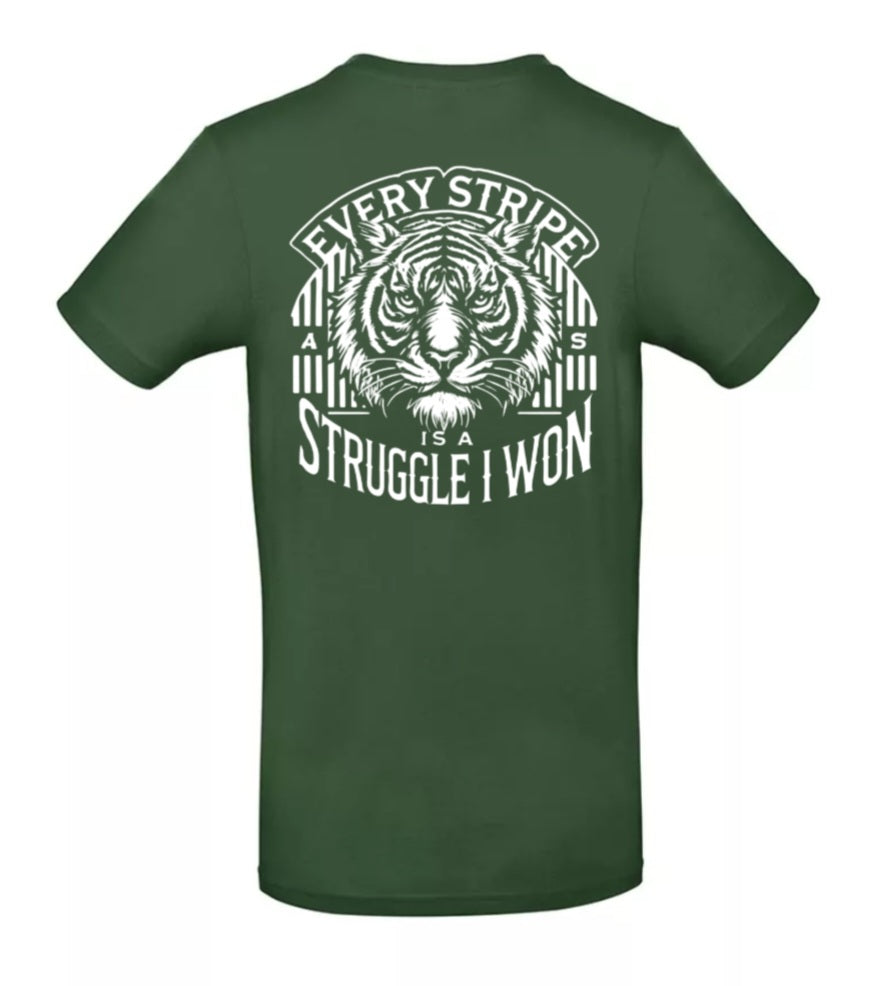 Earned Stripes Heren T-Shirt - Classic Edition (Witte logo's)