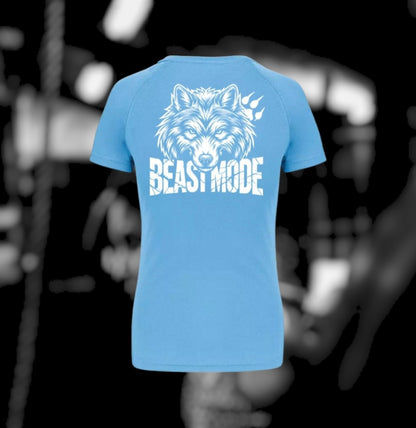 Beast Mode Dames Sport T-Shirt - Wolf Edition