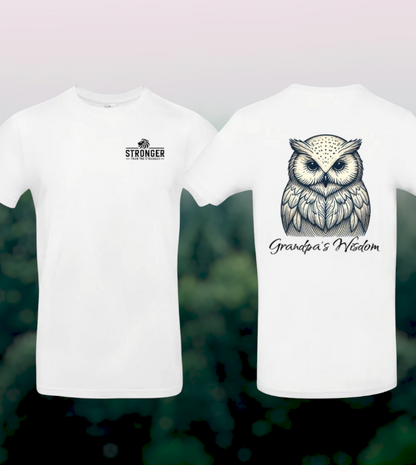 Grandpa's Wisdom Heren T-Shirt - Owl Edition