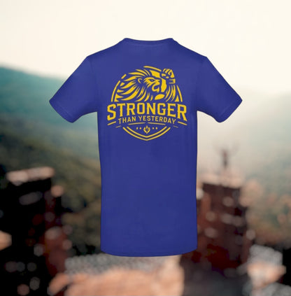Stronger Than Yesterday T-Shirt - Power Edition  (Gouden logo's)