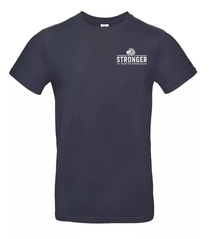 Stronger Than The Struggles Heren T-Shirt - Classic Edition (Witte & Zwarte logo)