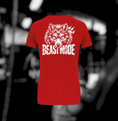 Beast Mode Dames Sport T-Shirt - Wolf Edition