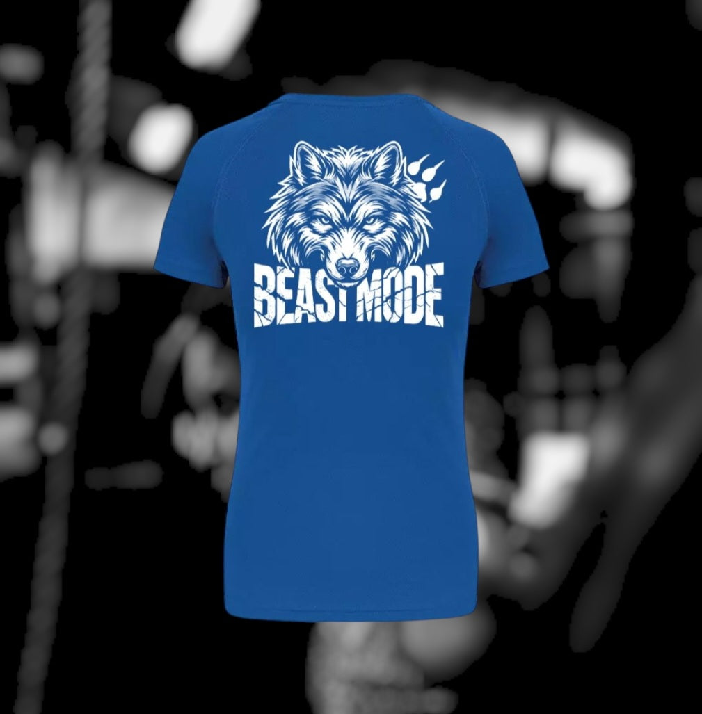 Beast Mode Dames Sport T-Shirt - Wolf Edition