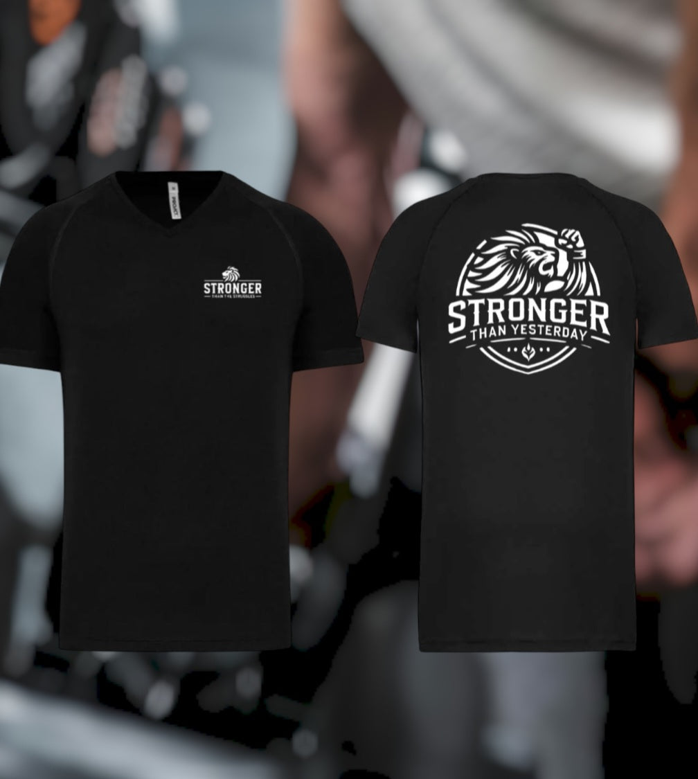 Stronger Than Yesterday Heren Sport T-Shirt