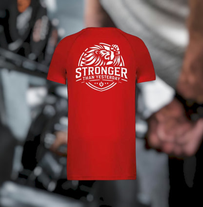 Stronger Than Yesterday Heren Sport T-Shirt