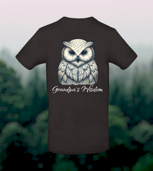 Grandpa's Wisdom Heren T-Shirt - Owl Edition