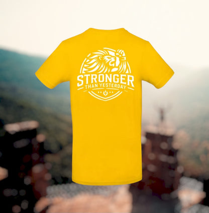 Stronger Than Yesterday Heren T-Shirt - Classic Edition (Witte  logo's)