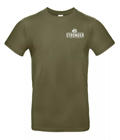 Stronger Than The Struggles Heren T-Shirt - Classic Edition (Witte & Zwarte logo)