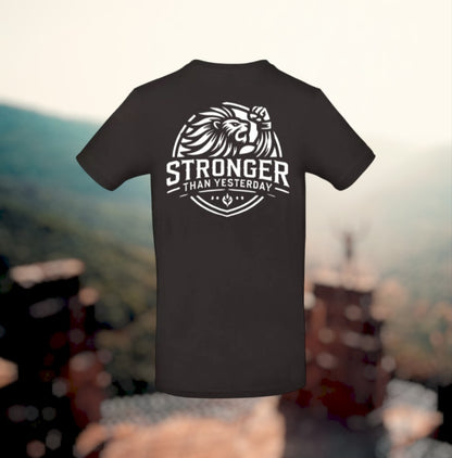 Stronger Than Yesterday Heren T-Shirt - Classic Edition (Witte  logo's)