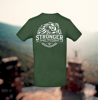 Stronger Than Yesterday Heren T-Shirt - Classic Edition (Witte  logo's)